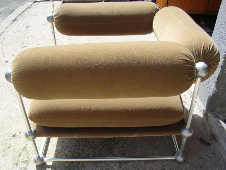 Aluminium Verner Panton, S 420 Serie Ensemble de salon composé d'un canapé et de deux fauteuils