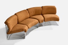 Verner Panton, Modulsofas, Metall, Stoff, Dänemark, 1970er Jahre