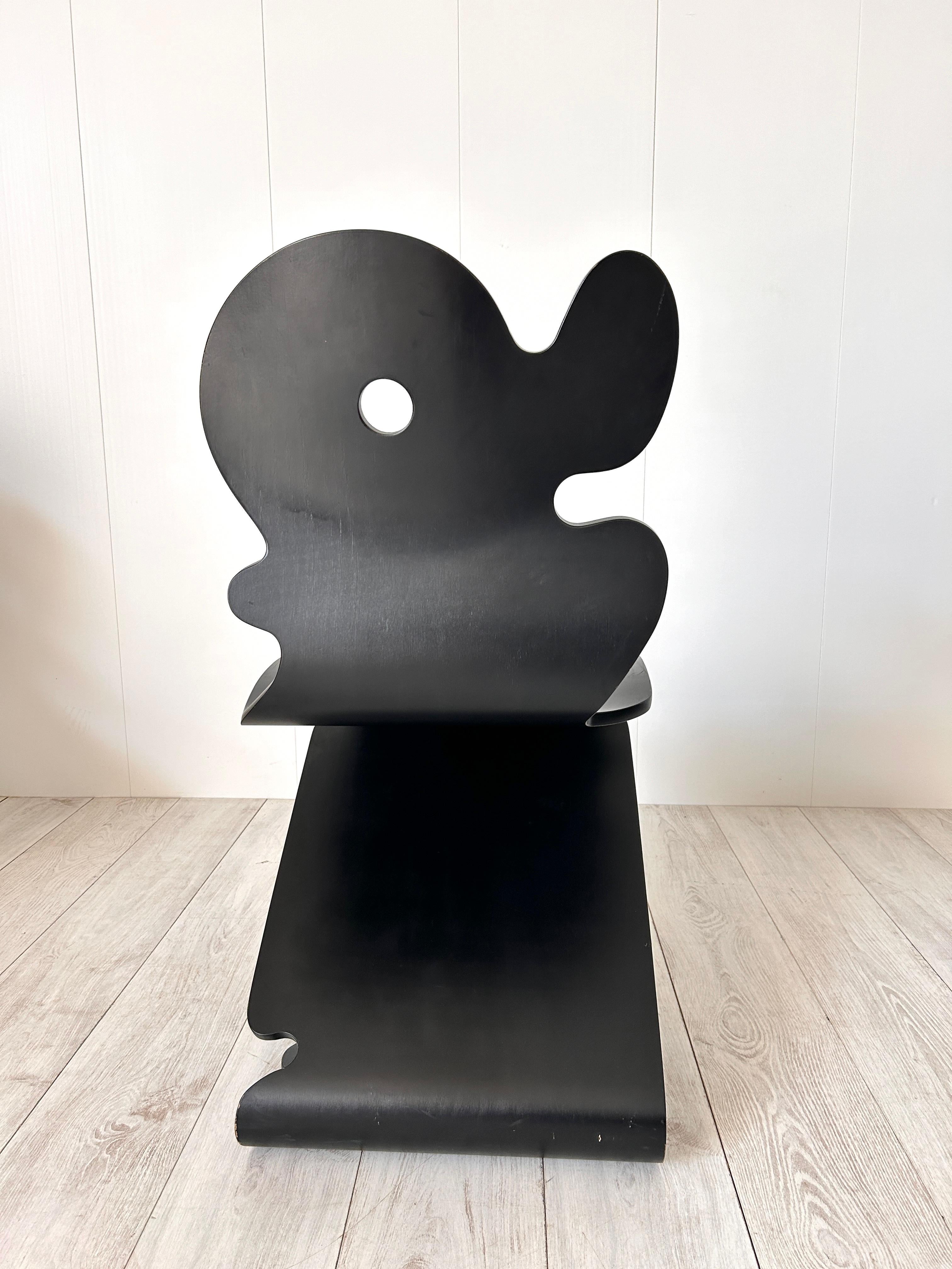 Legno Verner Panton, sedia mod. Pantonic 5000, Studio Aag, 1992 in vendita