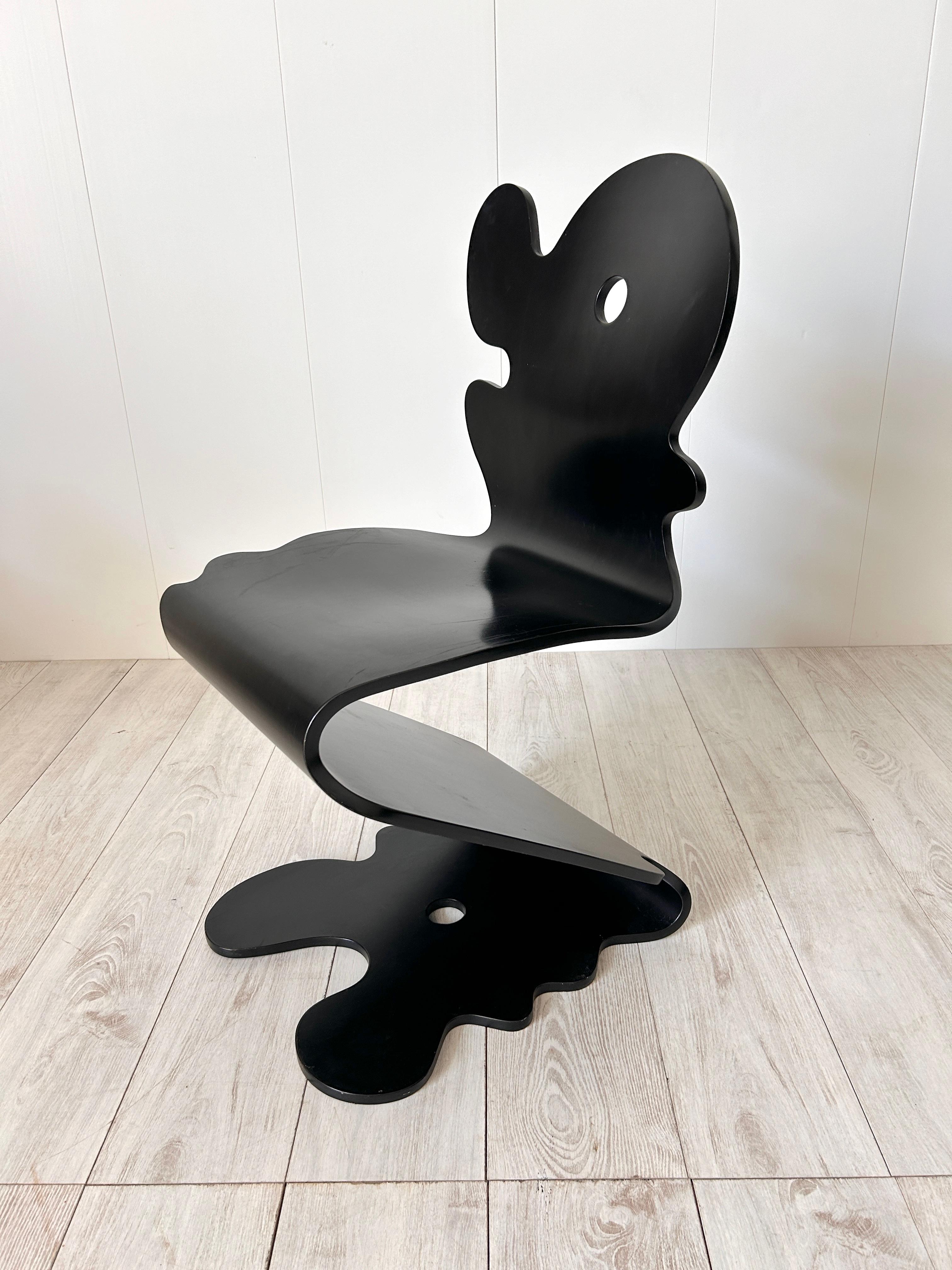 Bois Verner Panton, sedia mod. Pantonic 5000, Studio HAGS, 1992 en vente