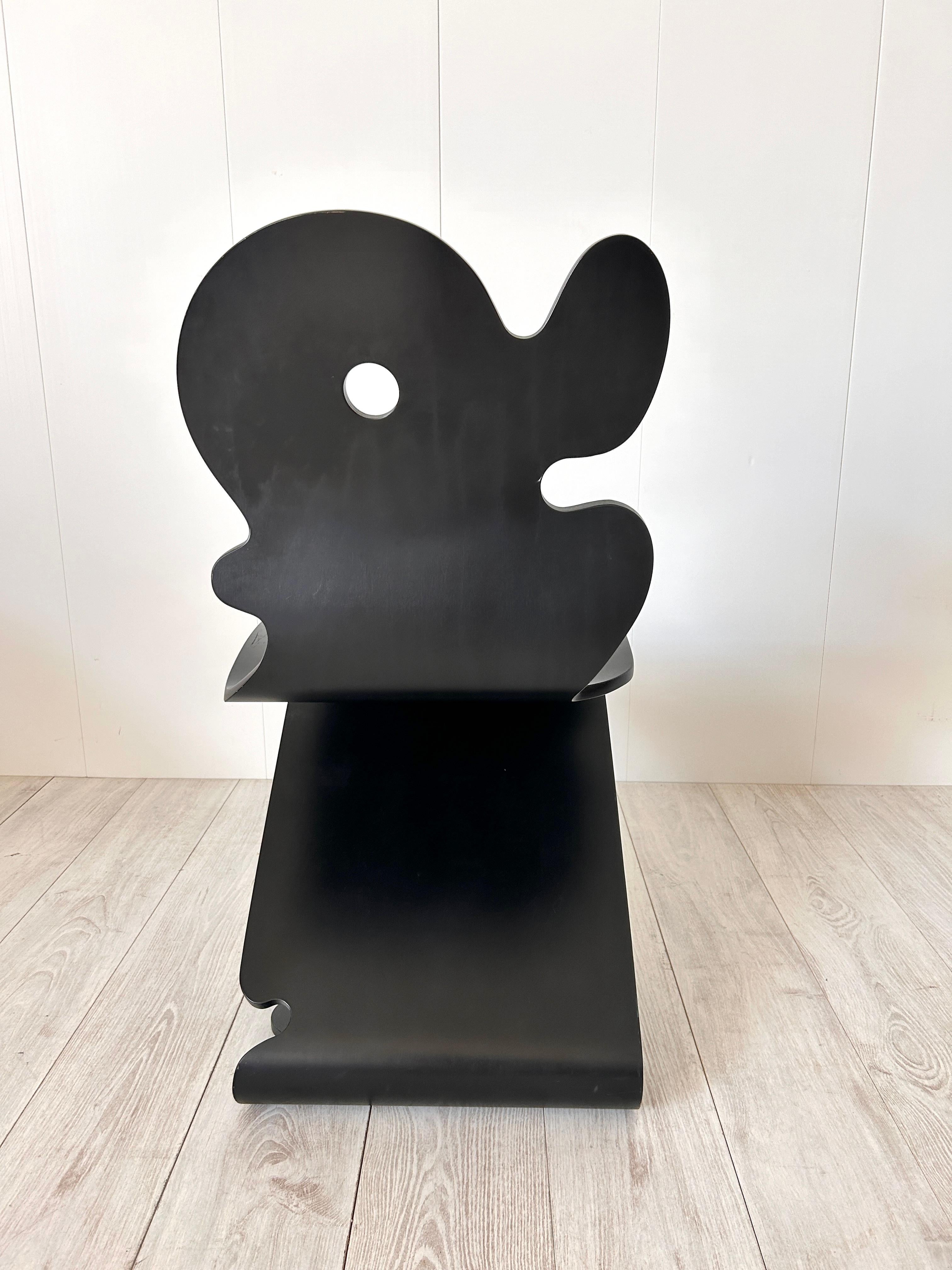 Verner Panton, sedia mod. Pantonic 5000, Studio Hag, 1992 (Holz) im Angebot
