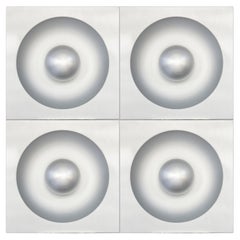 Lampada da parete o da terra 'SPIEGEL' di Verner Panton per Verpan, installazione di 4 pezzi
