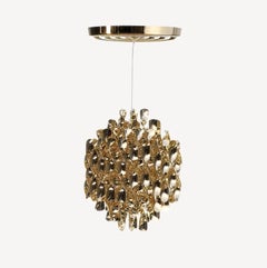 Verner Panton 'Spiral SP1' Pendant in Gold for Verpan