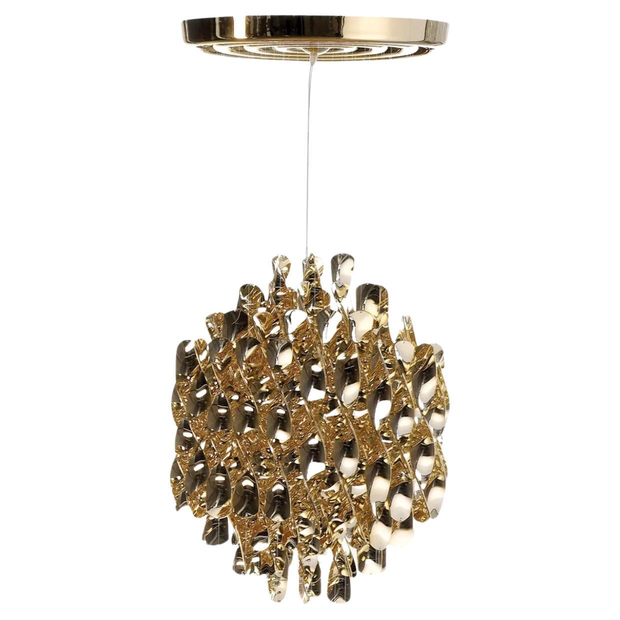 Verner Panton 'Spiral SP1' Pendant in Gold for Verpan