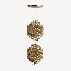 Verner Panton 'Spiral SP2' Pendant in Gold for Verpan