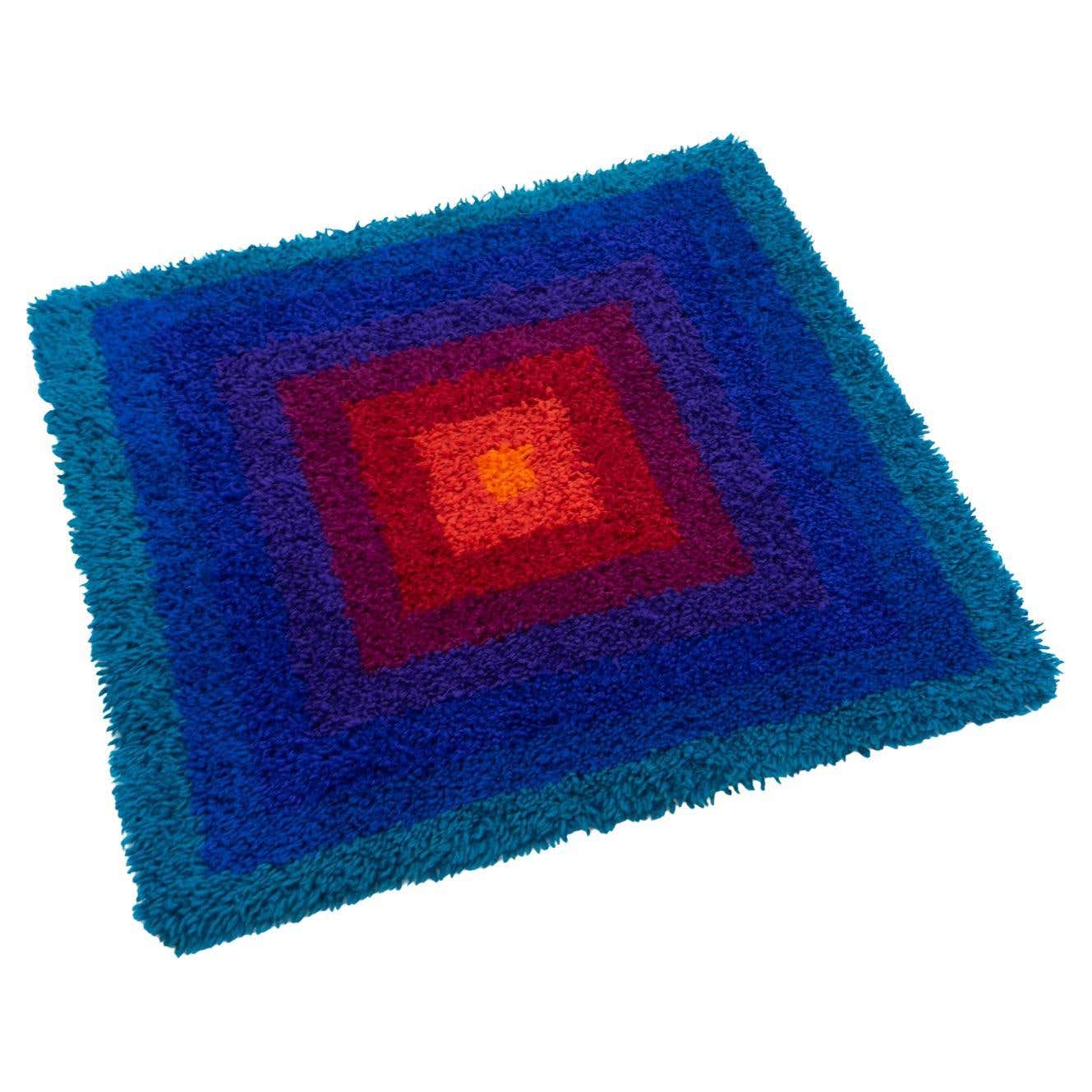 Verner Panton Square Rug, Mira-Carré – Switzerland 1970s For Sale at ...