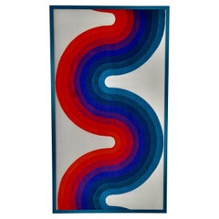 Tableau en tissu de style Verner Panton:: 1970