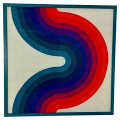 Verner Panton Style Fabric Board, 1970s