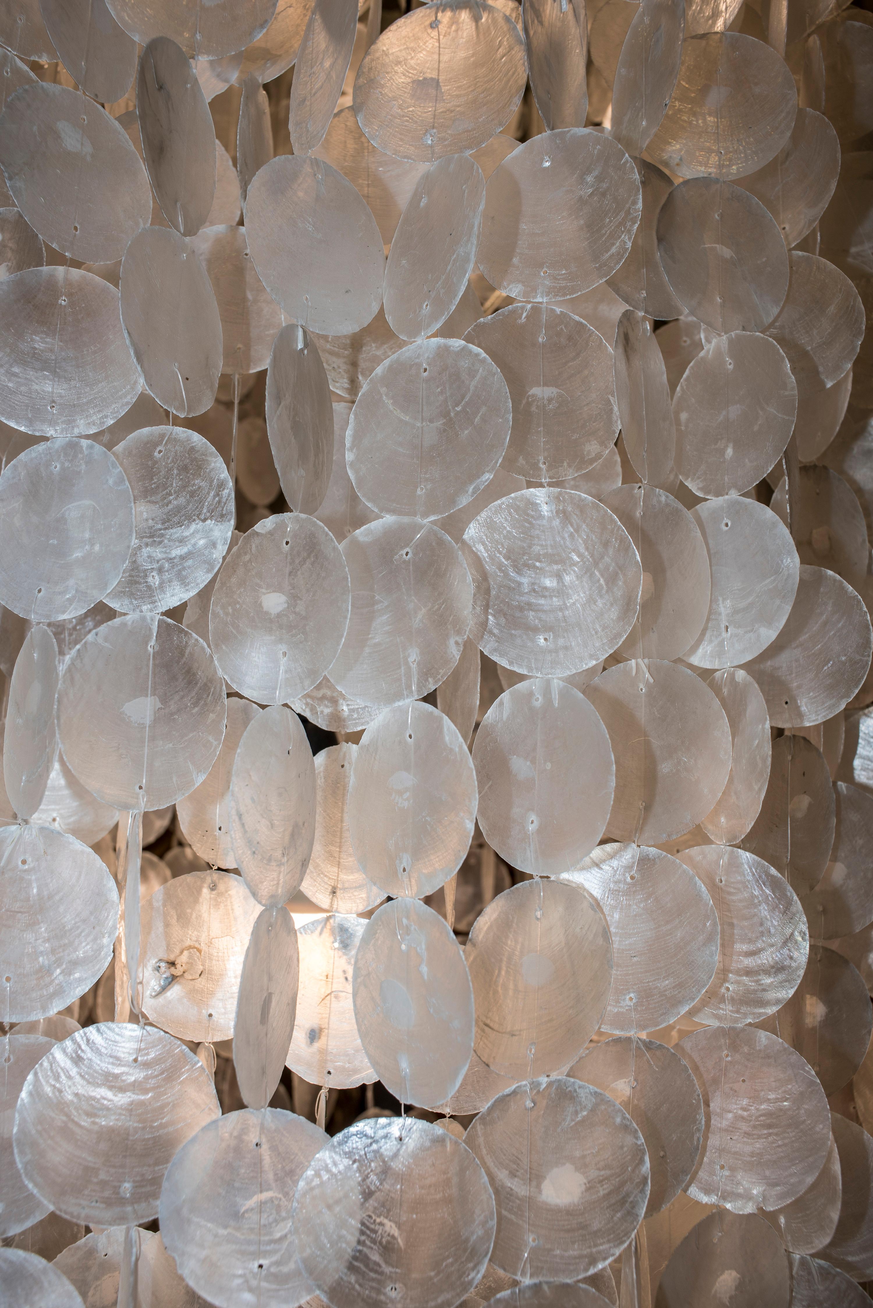 Mid-20th Century Verner Panton Chandelier Style Fun Mother of Pearl 1960s