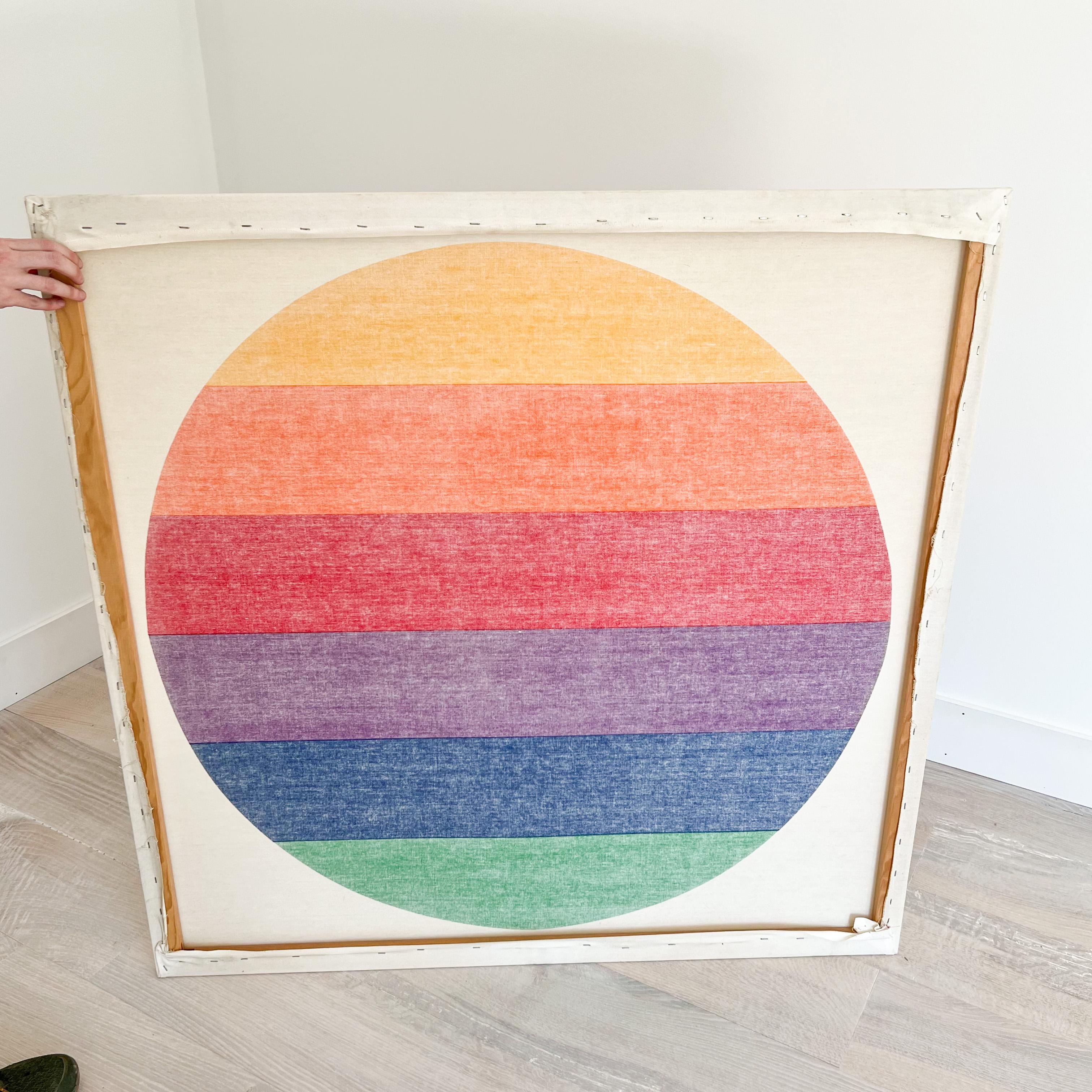 Verner Panton Style Textile Wall Hanging, Rainbow 4