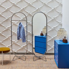 Verner Panton 'System 1-2-3' Mirror in Chrome for Verpan