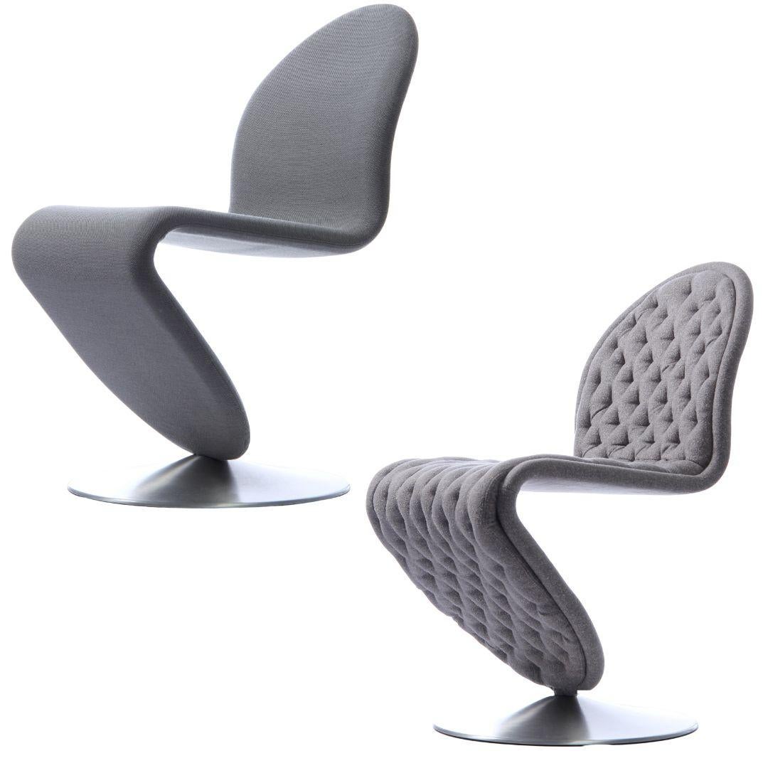 Sedia da pranzo standard 'System 1-2-3' di Verner Panton in tessuto per Verpan in vendita 4