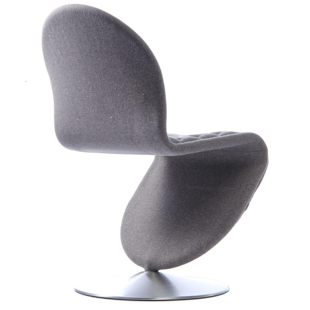 Sedia da pranzo standard 'System 1-2-3' di Verner Panton in tessuto per Verpan in vendita 8
