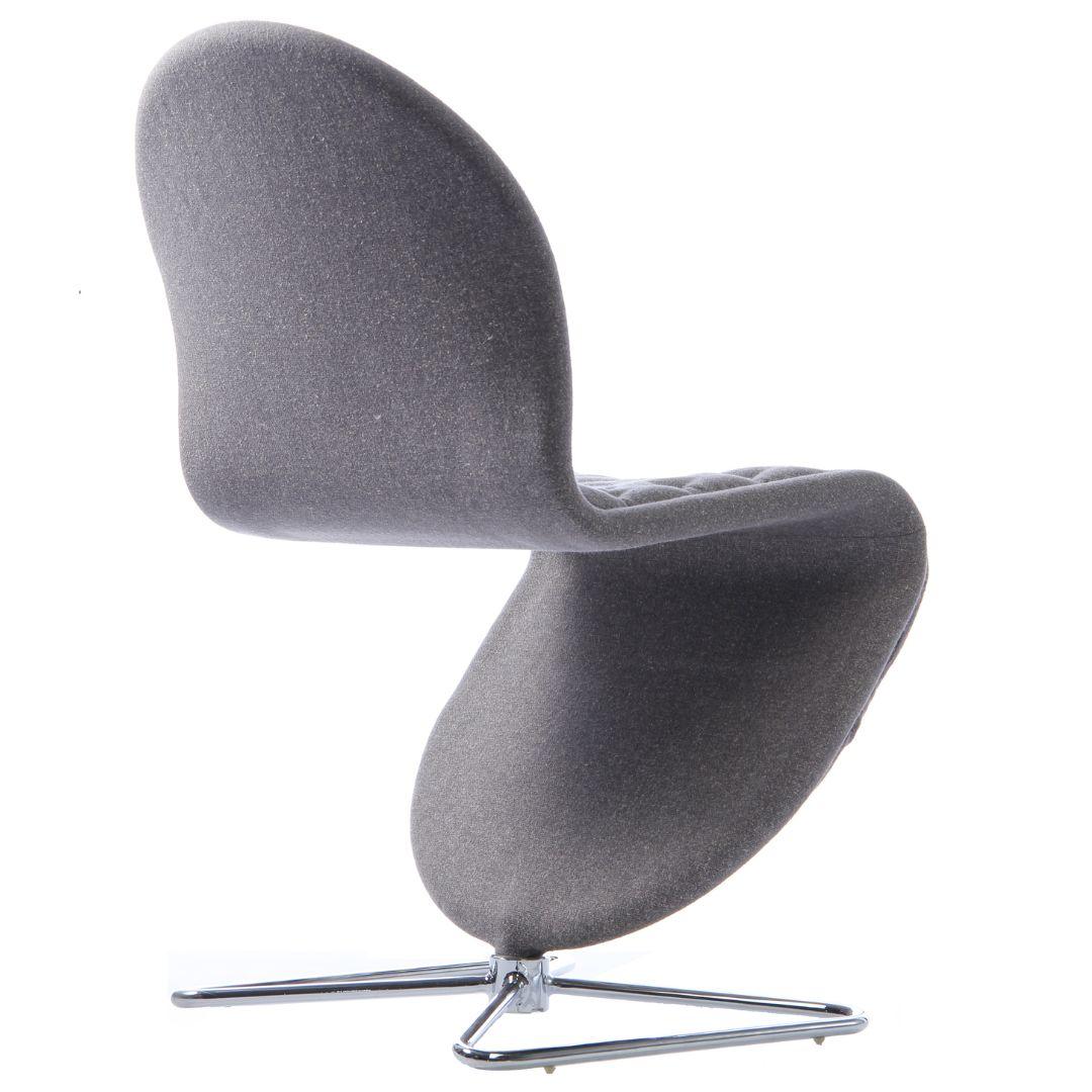 Chaise de salle à manger standard System 1-2-3 de Verner Panton en tissu pour Verpan en vente 9