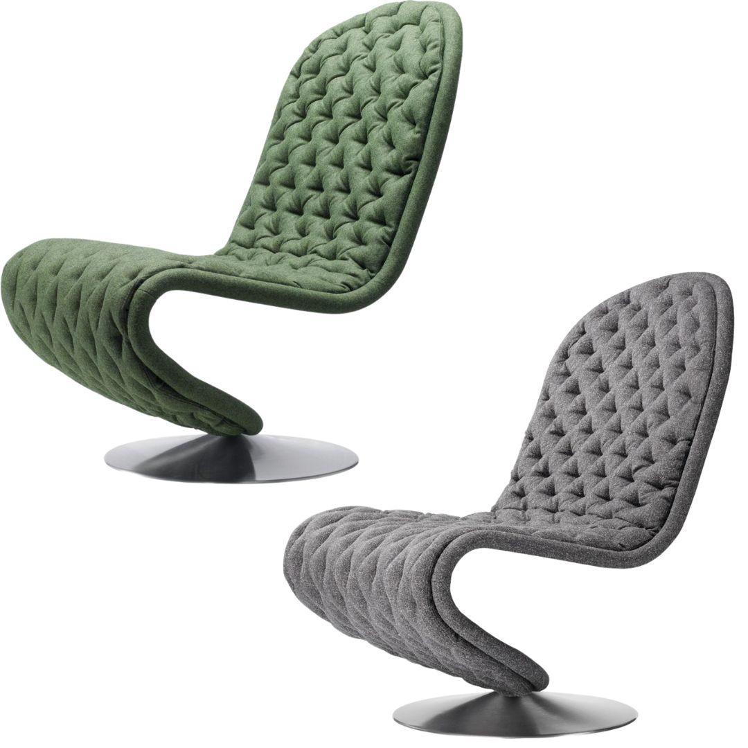 Verner Panton 'System 1-2-3' Standard Lounge Chair in tessuto per Verpan in vendita 5