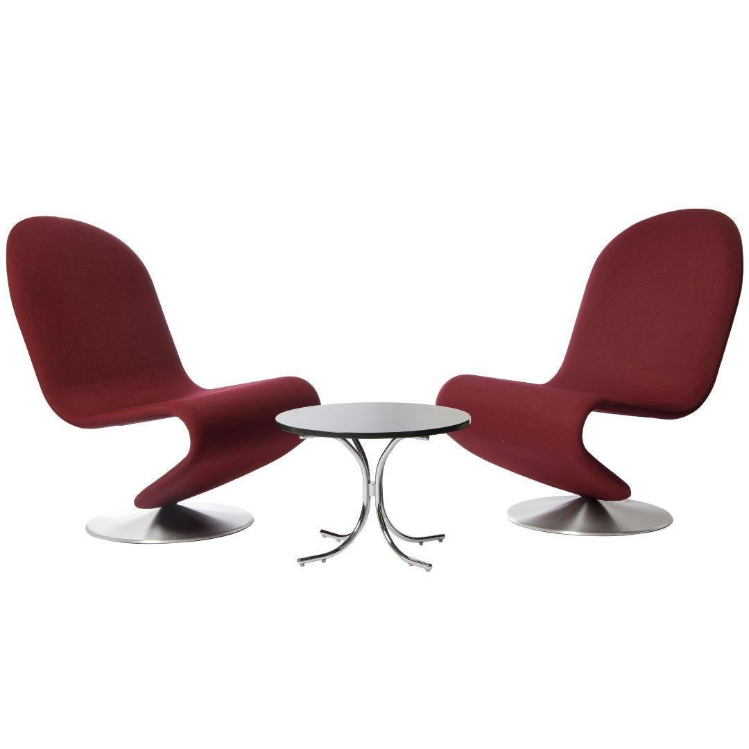 Danois Fauteuil de salon standard Verner Panton ' System 1-2-3' en tissu pour Verpan en vente