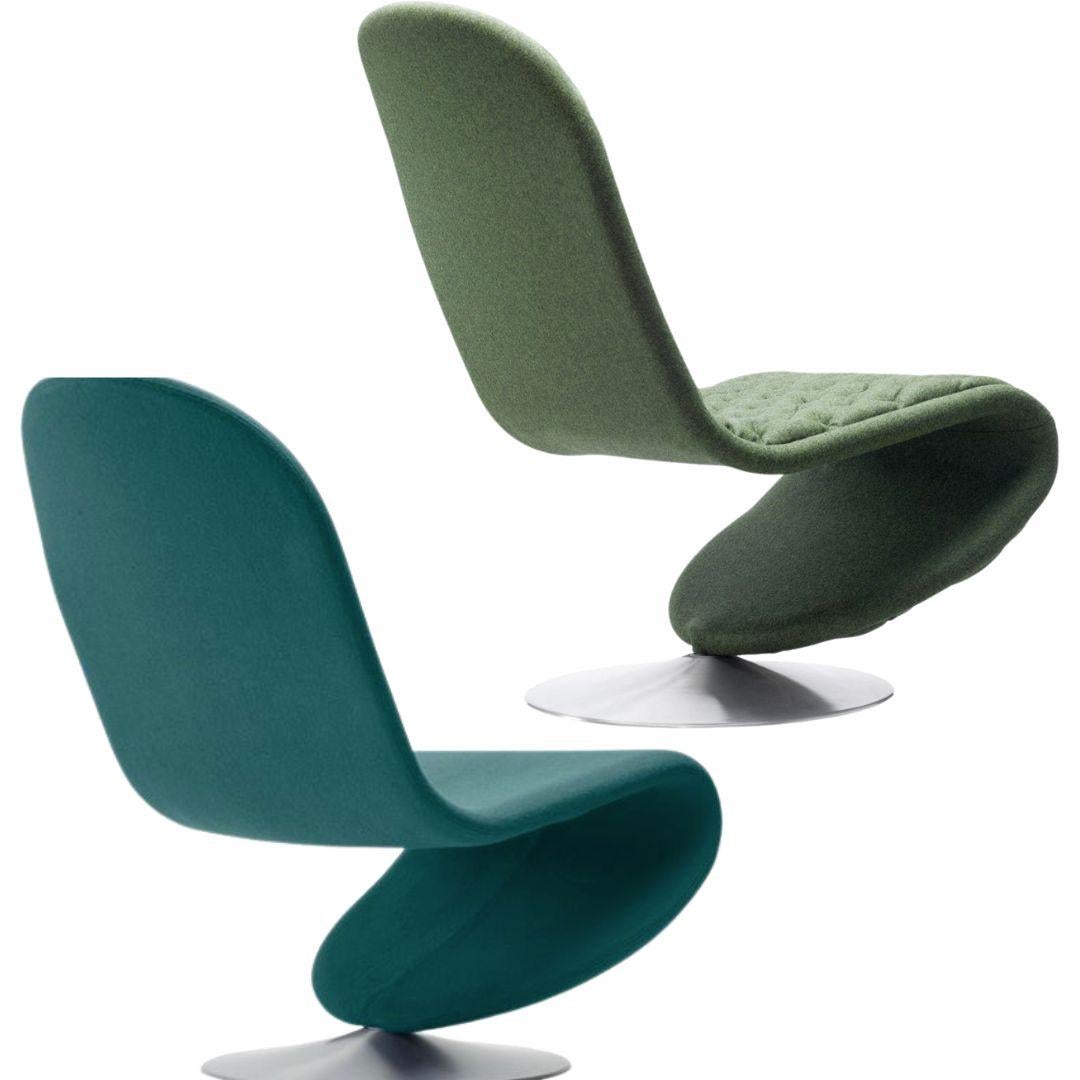 Verner Panton 'System 1-2-3' Standard Lounge Chair in Fabric for Verpan In New Condition For Sale In Glendale, CA