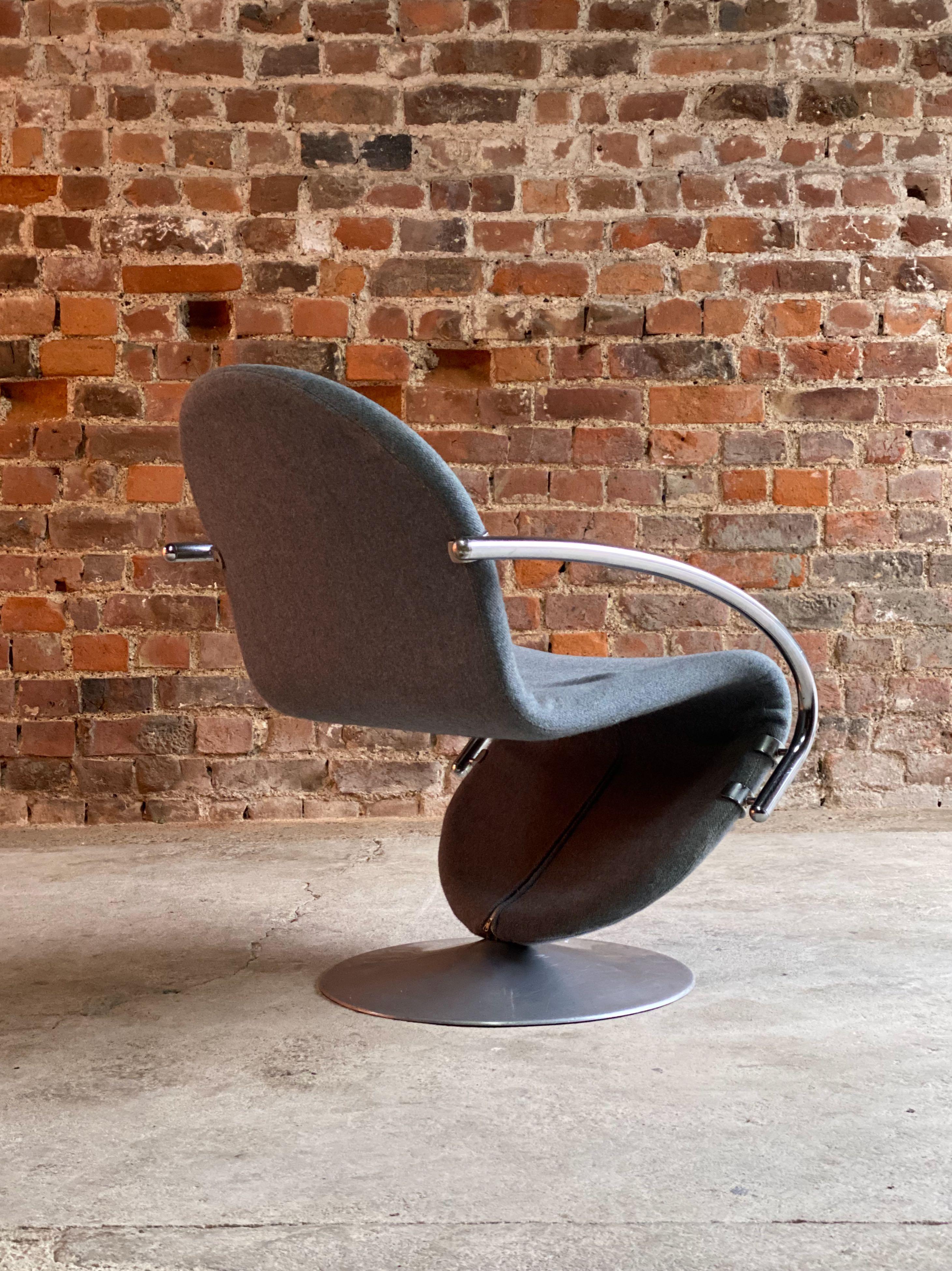 Danish Verner Panton System 1 23 Easy Chair for Fritz Hansen, Denmark, circa 1974