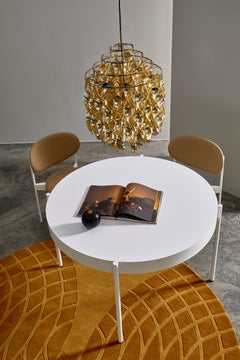 Verner Panton Verpan SP01 Gold Spiral SP01 Pendant Chandelier 1969 Kinetic Mod