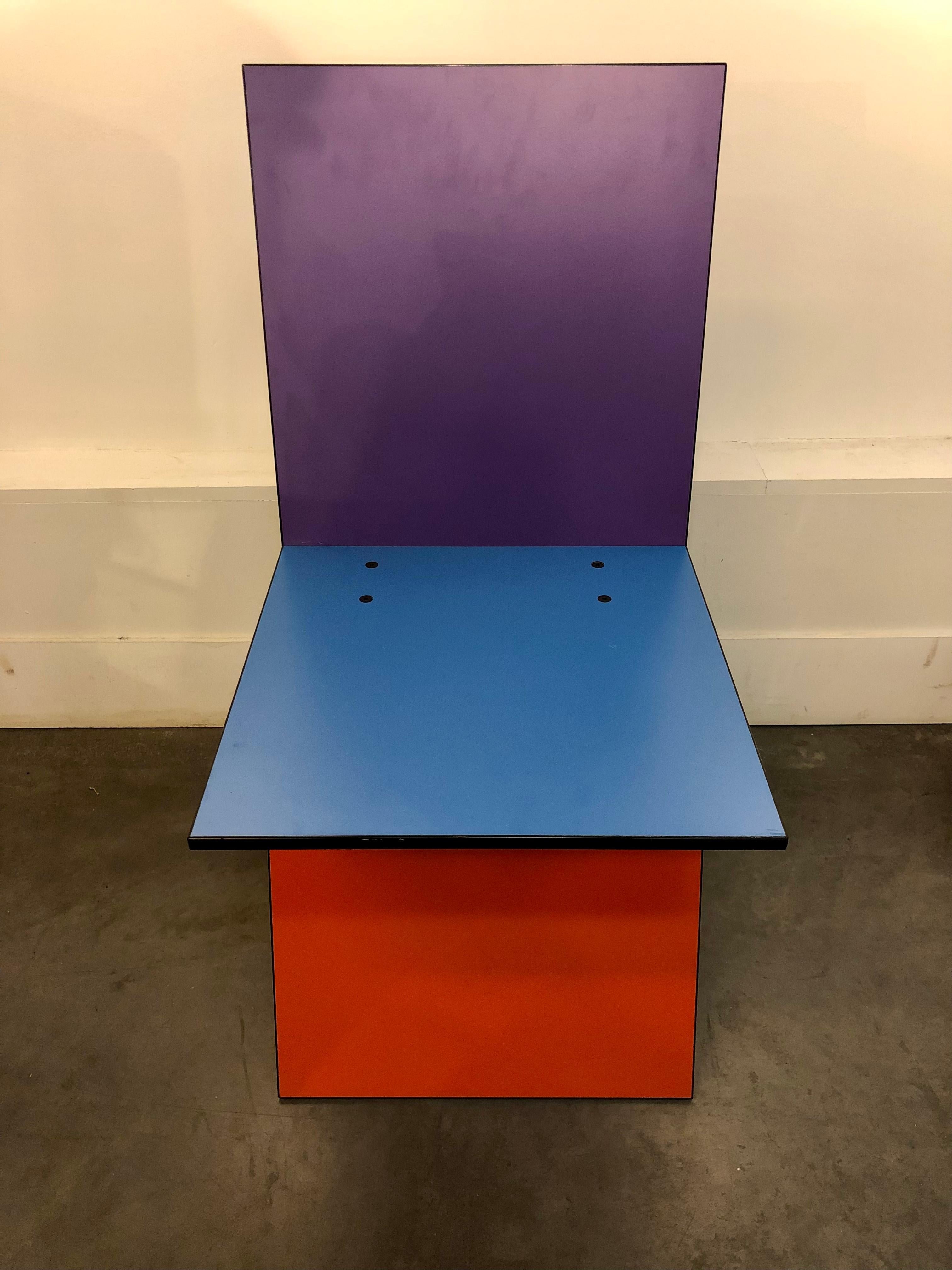 Vilbert chair by Verner Panton for IKEA in 1993.
This chair was produced in limited quantities:4000 pieces.
The chair has its original sticker and also the original price.
Amongst the rarest things produced by IKEA.