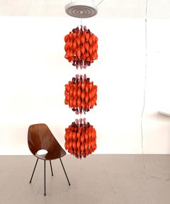 Verner Panton Lámpara espiral vintage SP3, 1969