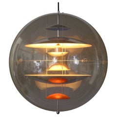 Verner Panton, VP Globe 60, seltene Originalausführung in großer Ausführung, 1969, Louis Poulsen