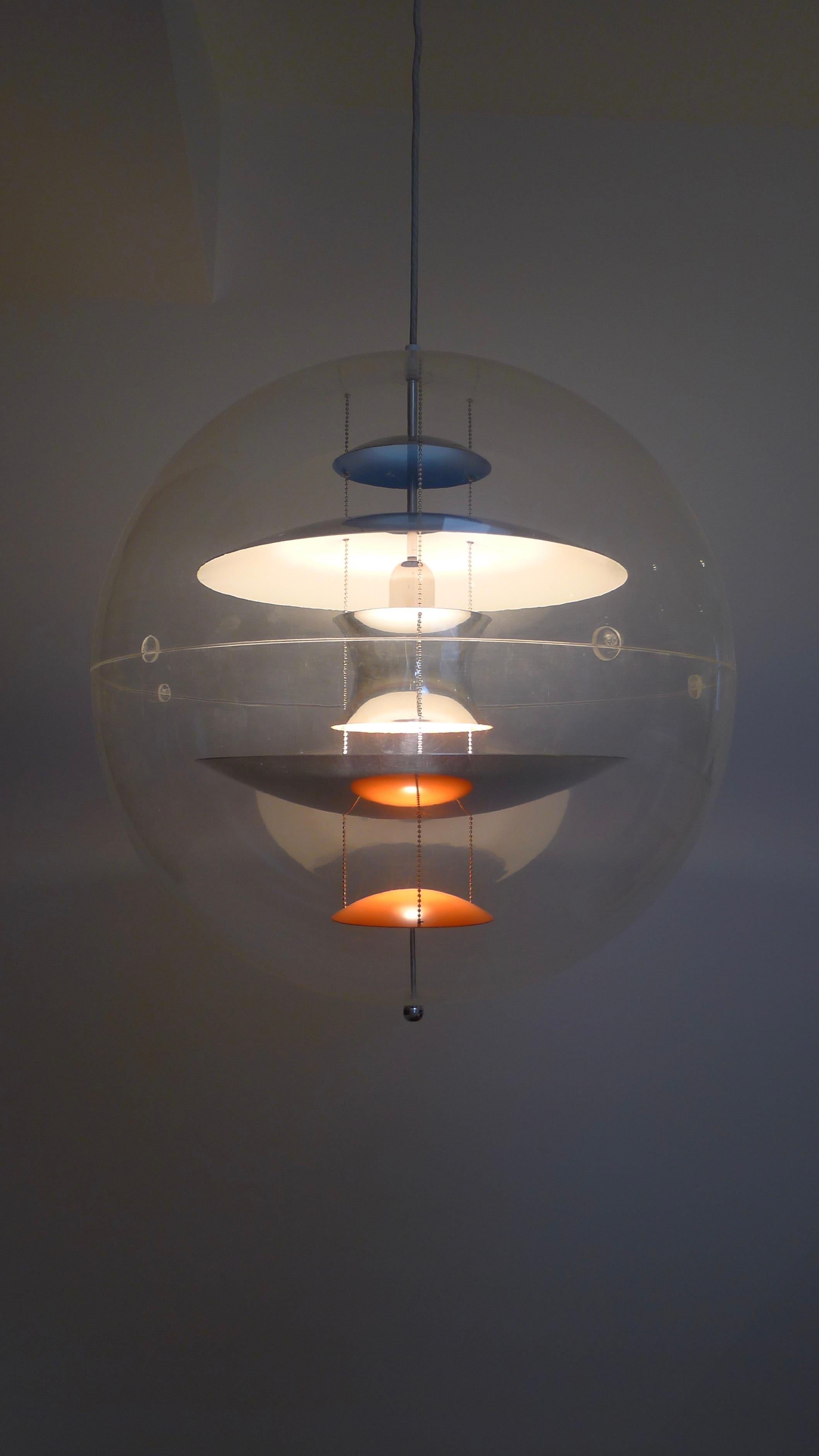 verner panton globe lamp