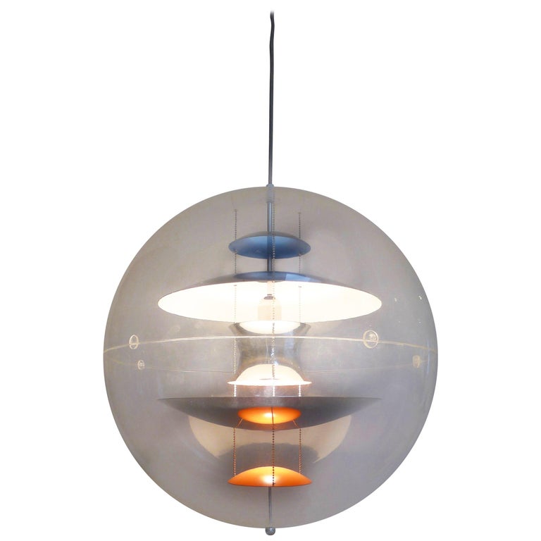 Verner Panton VP Globe Lamp, Original Production, 1960s at 1stDibs | verner  panton globe lamp, globe lamp verner panton, verner panton lamp