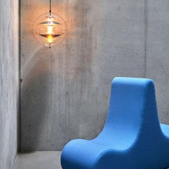 Verner Panton 'VP Globe' Pendant Lamp in Brushed Aluminum and Acrylic for Verpan