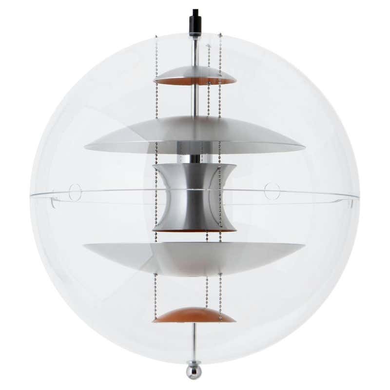 Verner Panton 'Panto' Pendant Lamp in Aluminum and Acrylic for Verpan ...