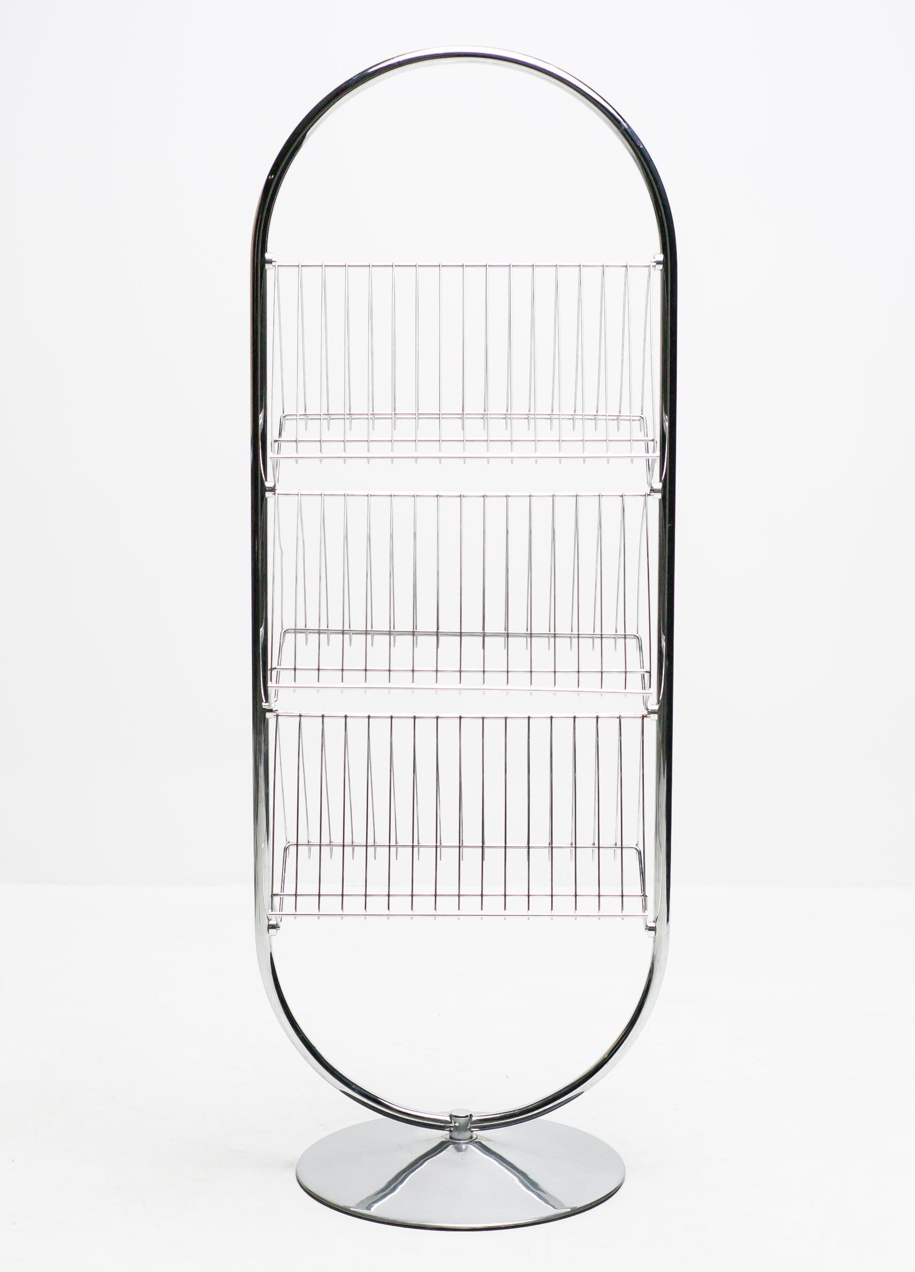 VP-Rack, double-sided display rack designed in 1973 by Verner Panton for Fritz Hansen.