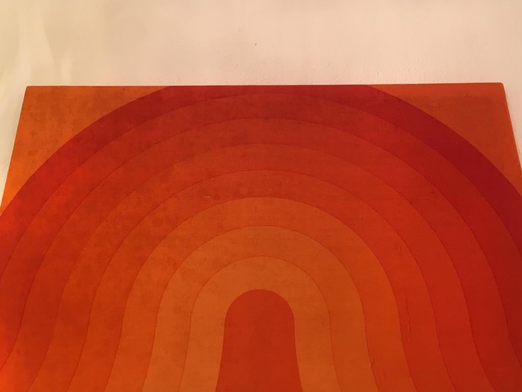 Swiss Verner Panton Wave Velvet Panel, 1970