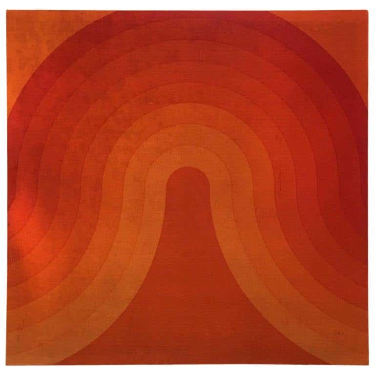 Verner Panton Wave Velvet Panel, 1970 at 1stDibs