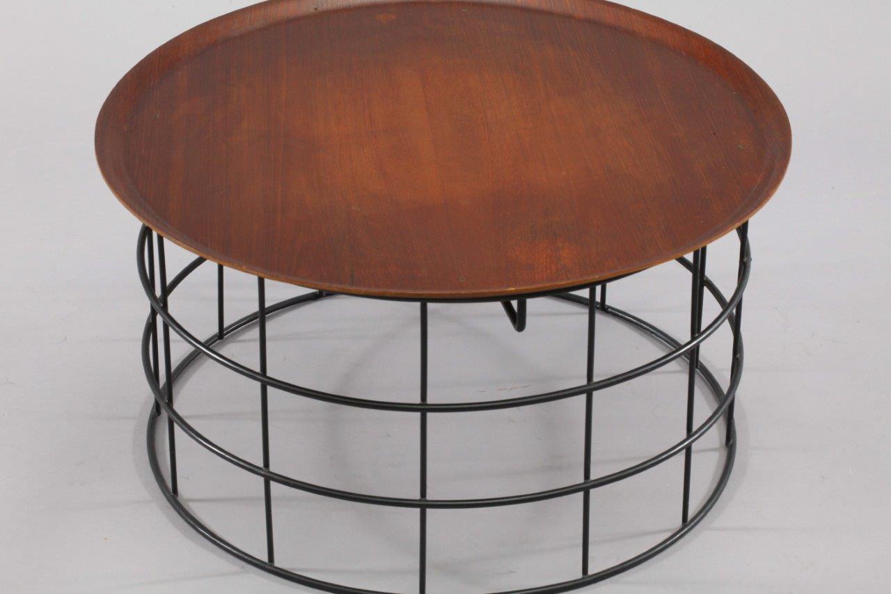 Scandinavian Modern Verner Panton Wire Coffee Table, 1960