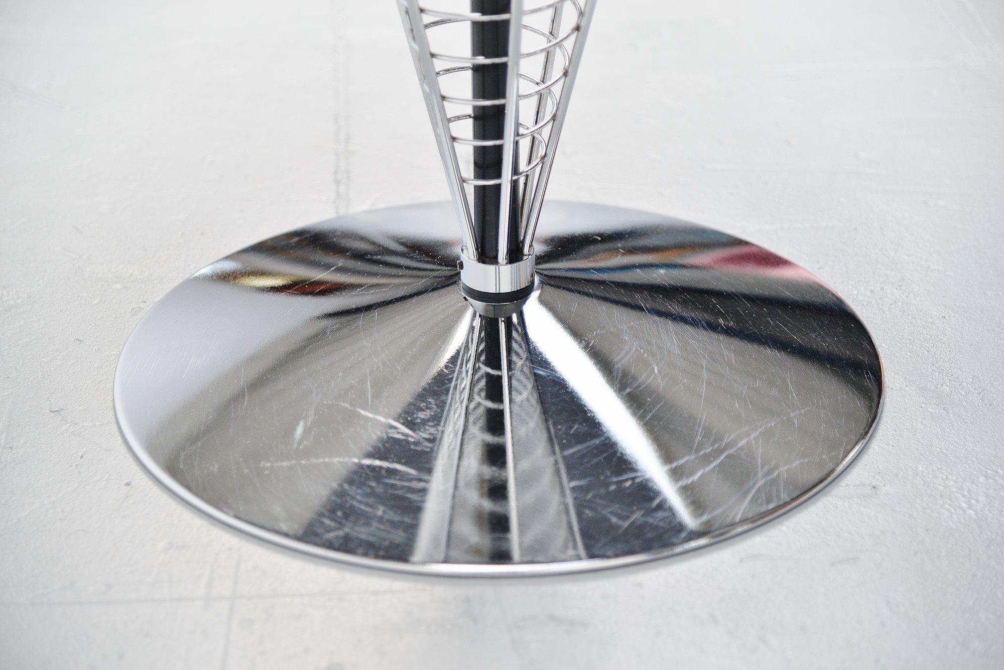 Mid-Century Modern Verner Panton Wire Cone Tables Fritz Hansen, 1988