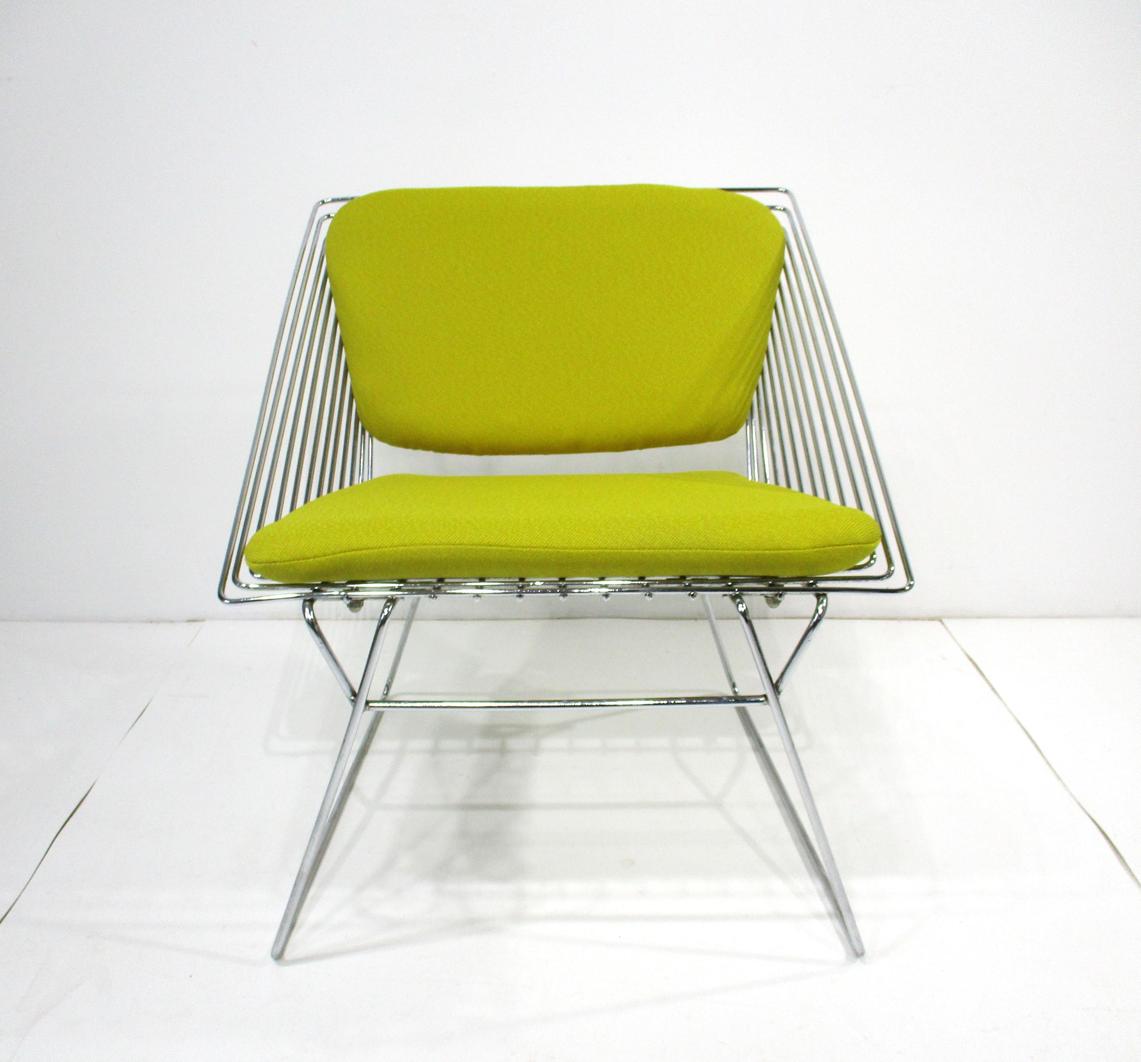 Danish Verner Panton Wire Grid Lounge Chairs for Fritz Hansen Denmark For Sale