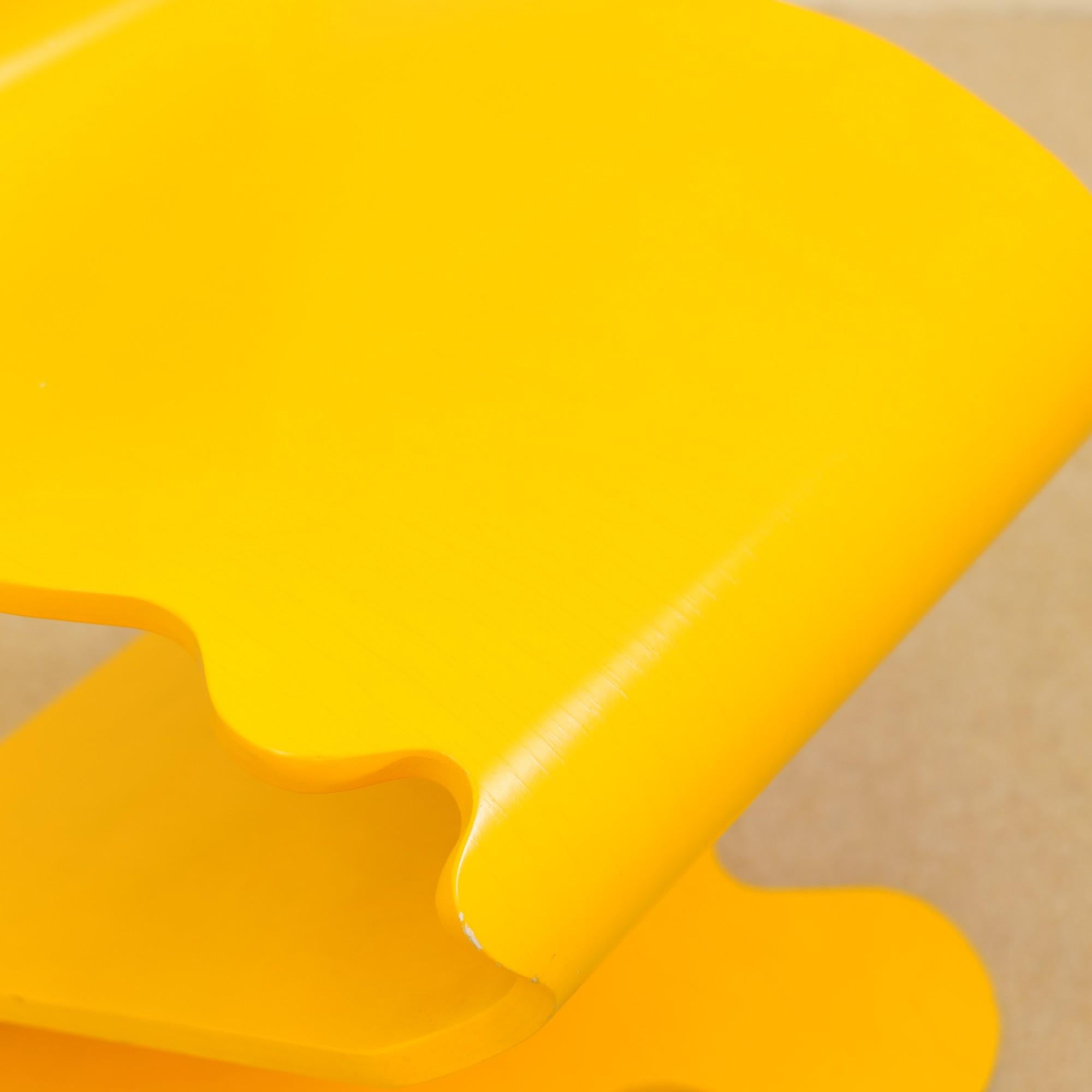 Space Age Verner Panton yellow Pantonic 5020 chair by HÅG Norway For Sale