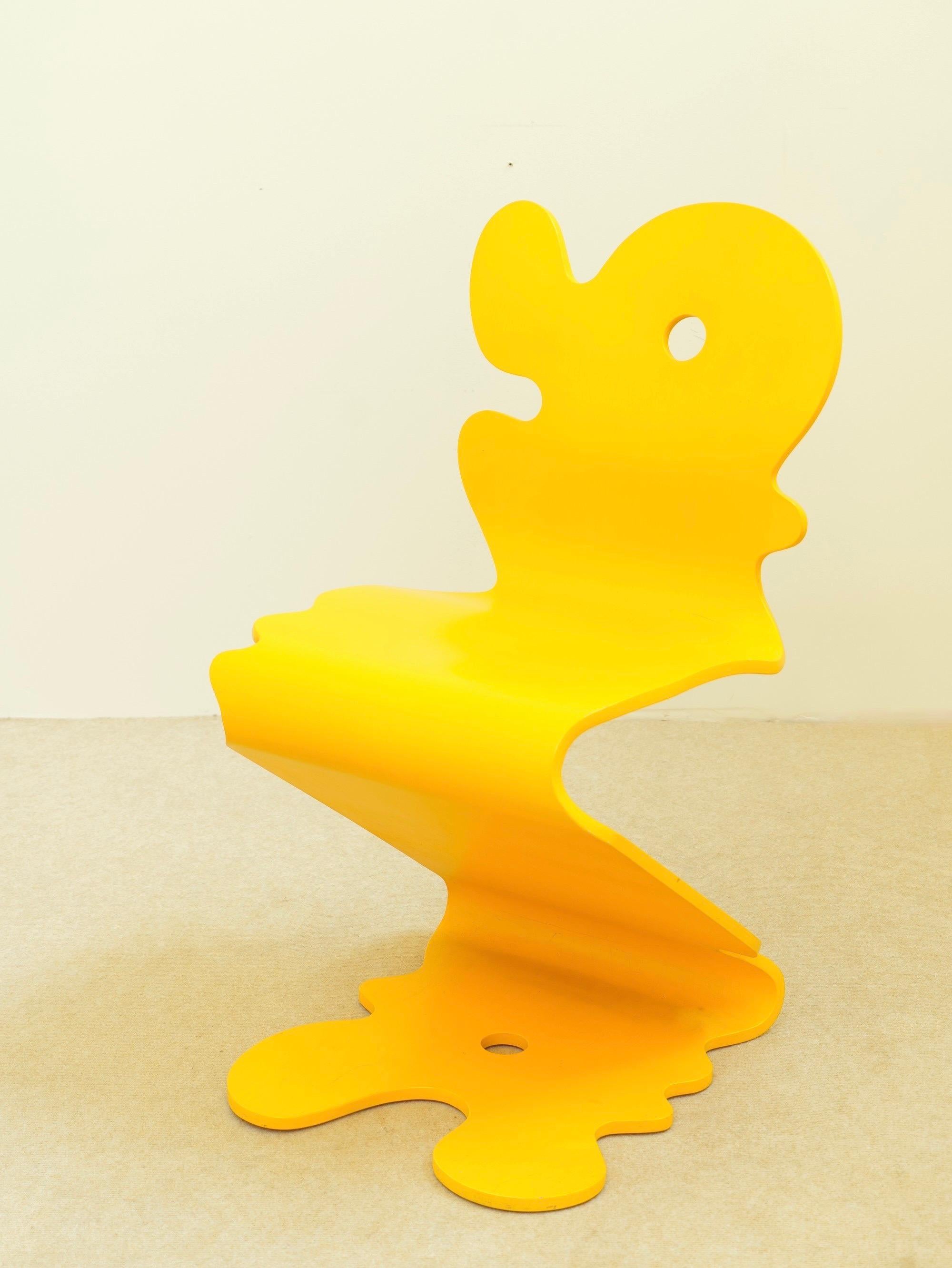 German Verner Panton yellow Pantonic 5020 chair by HÅG Norway For Sale