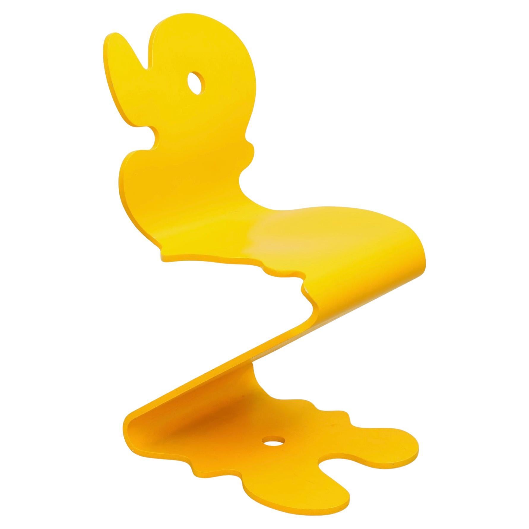 Verner Panton yellow Pantonic 5020 chair by HÅG Norway For Sale