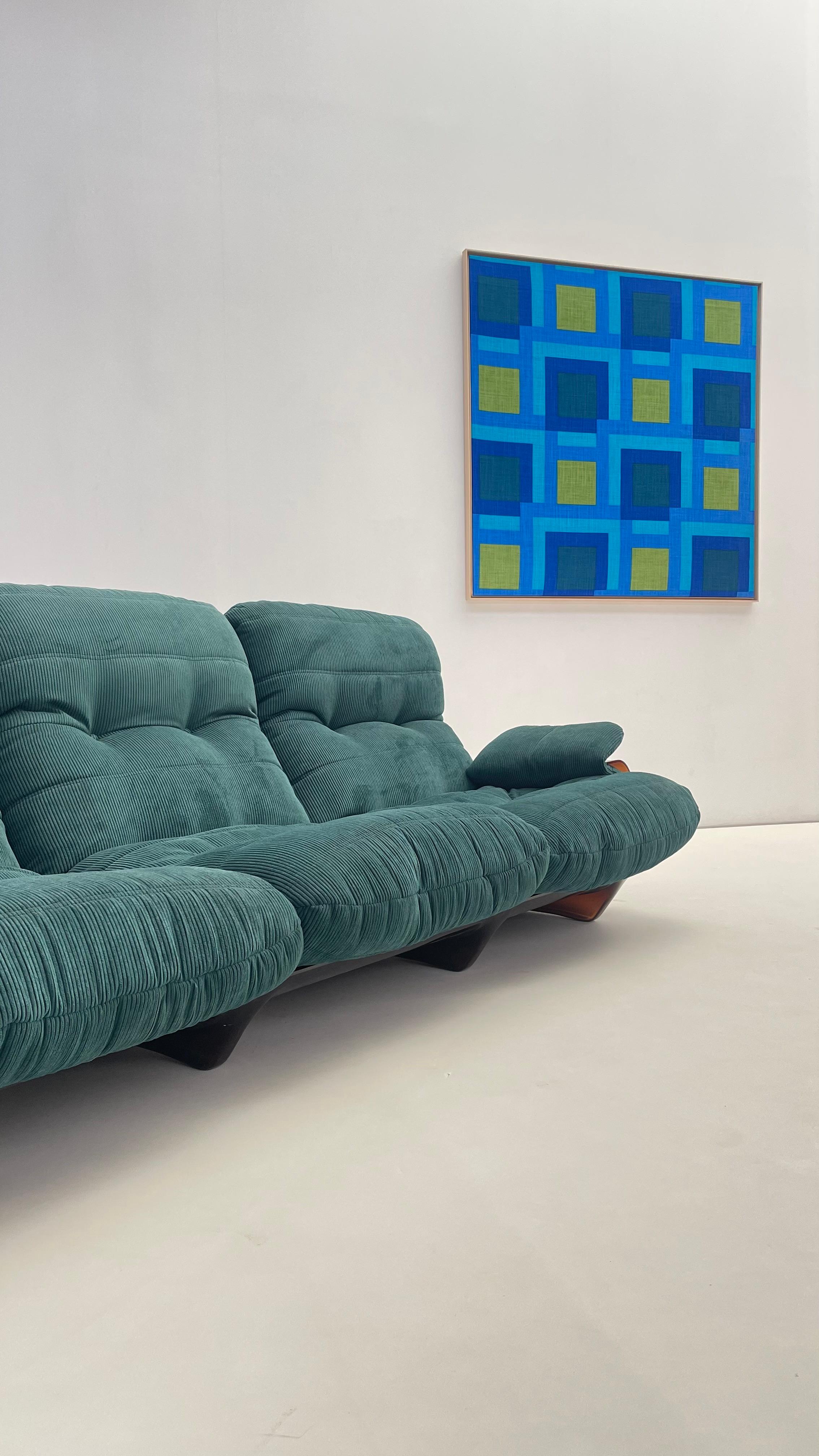Mid-Century Modern Verner Panton's - Mira-x Collection fabric canvas For Sale