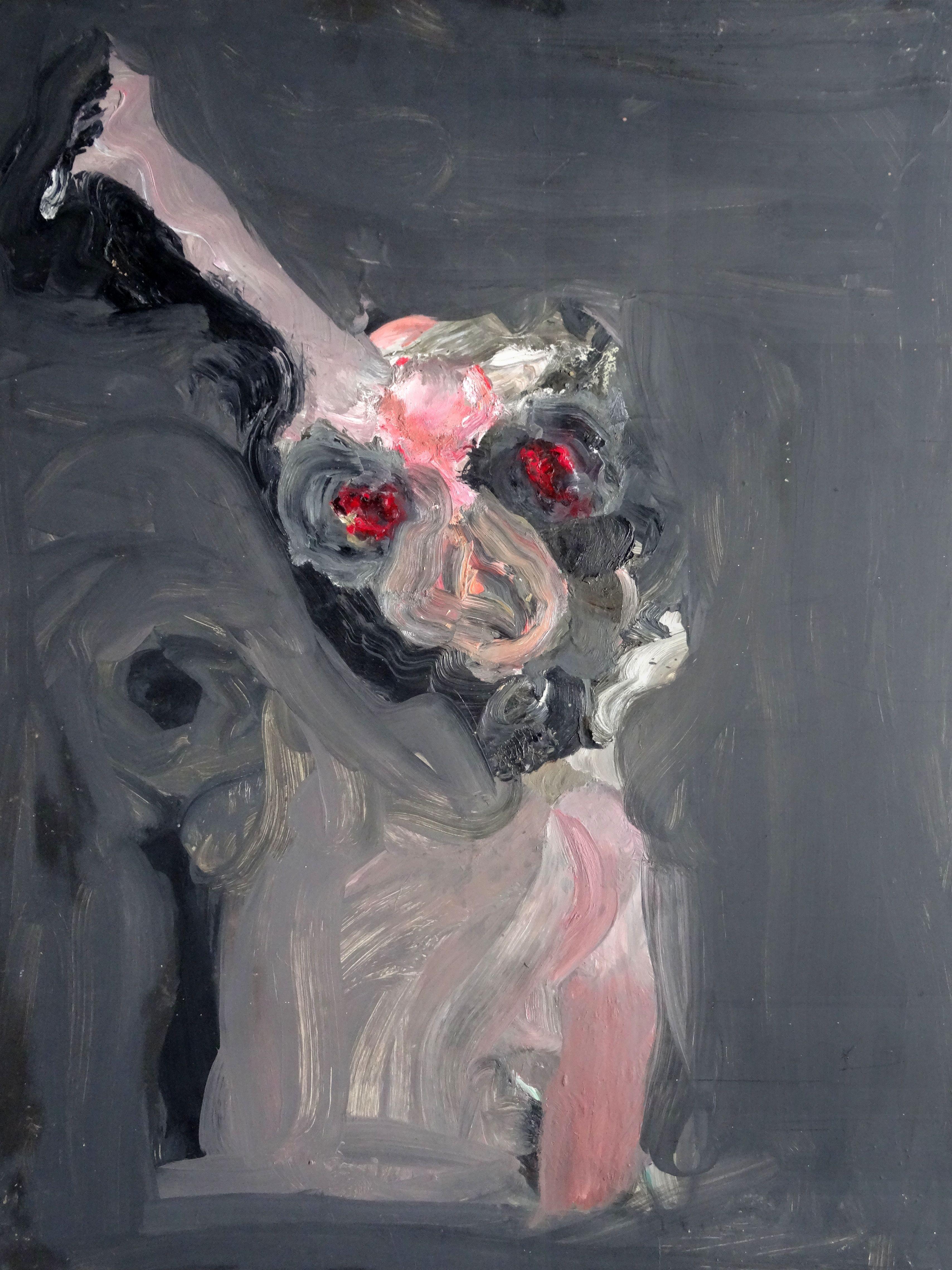 Verners Lazdans  Abstract Painting – II. 2011-2013. Papier, Kunststoffglas, Öl, 90x68 cm