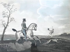 Vernet Equestrian Coloured Engraving