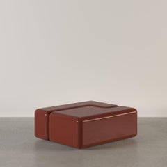 Verneuil Coffee Table in Red Lacquered Wood by Haymann Editions