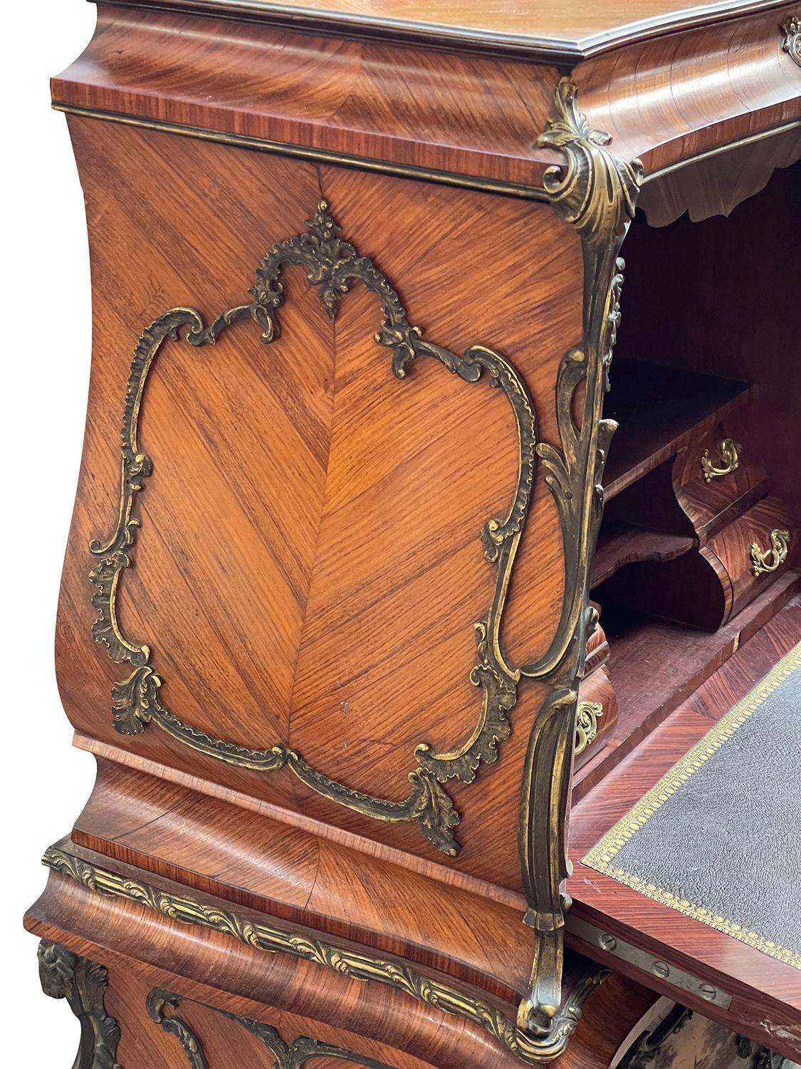 Dipinto a mano Vernis Martin secrétaire abattant , circa 1880 in vendita