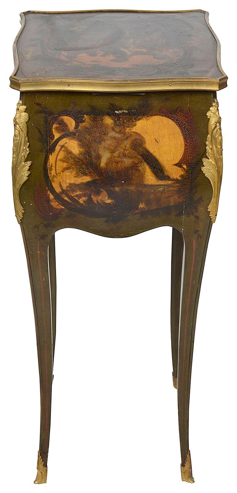 19th Century Verni Martin style side table, circa 1880 For Sale