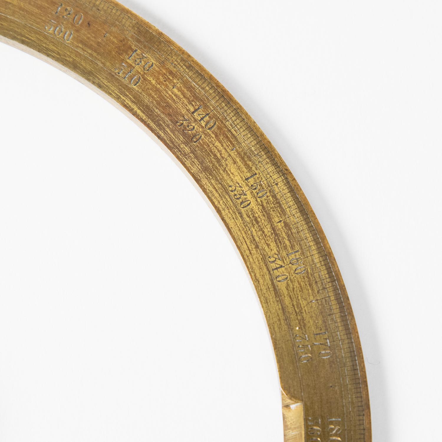 19th Century Vernier Protractor by Newton & Co of London For Sale