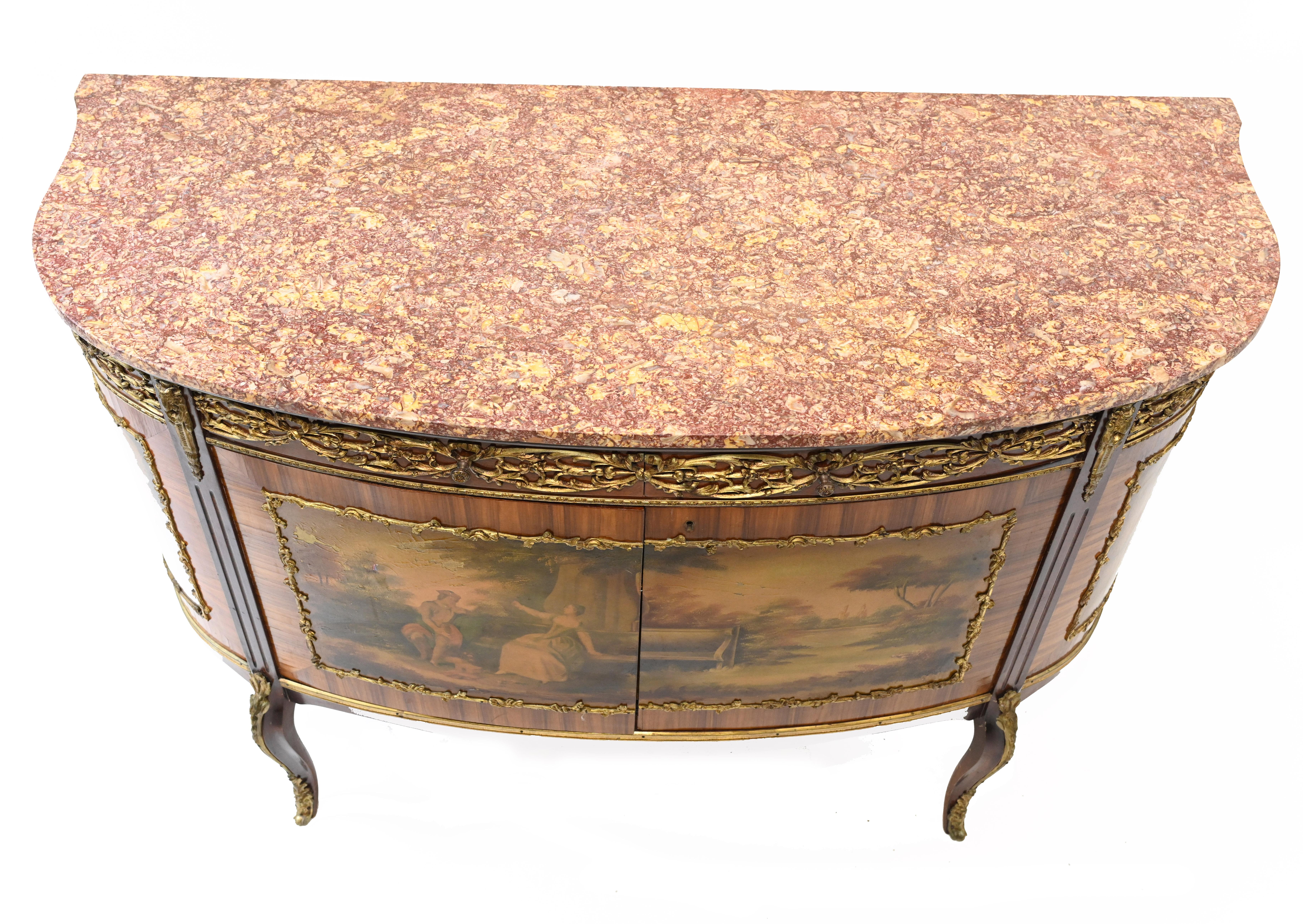 Vernis Martin Commode French Painted Cabinet 1