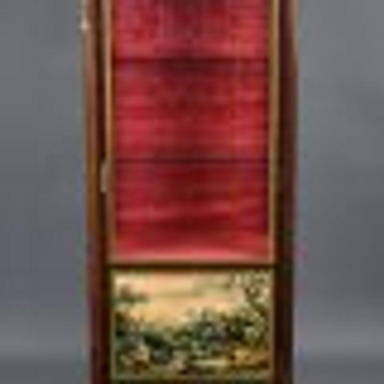 English Vernis Martin Display Cabinet by H & L Epstein For Sale