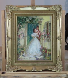 Original Oil on Board. Vernon de Beauvoir Ward, "The Beauty of the Garden"