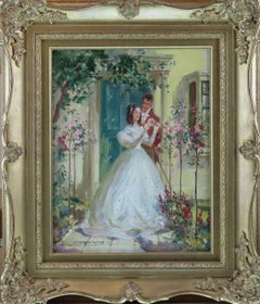 Original Oil on Board. Vernon de Beauvoir Ward, "The Beauty of the Garden"